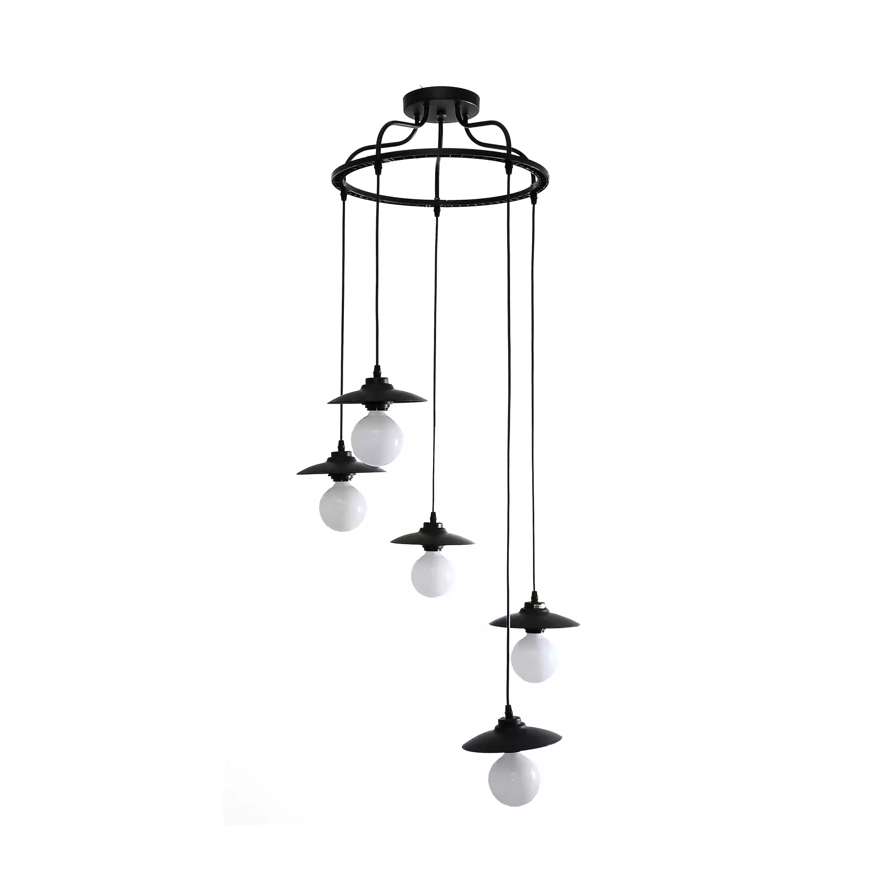 Saucer - 6P Double Height Chandelier